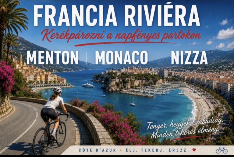 Francia Riviére kerékpárral